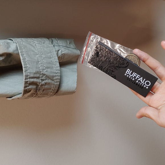 NWT Buffalo Belted Trench Coat - Picture 3 of 6